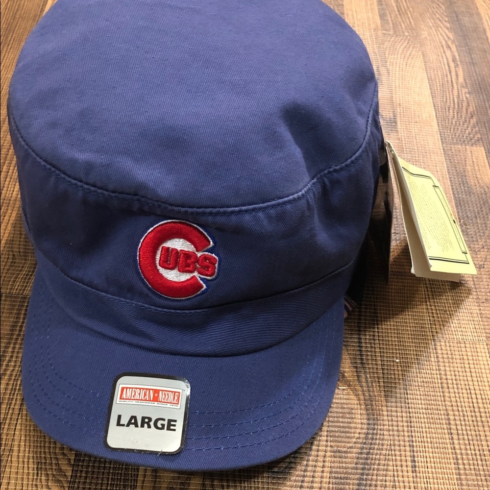VINTAGE American Needle Chicago Cubs "NWT Canvas Hat Size L NWT